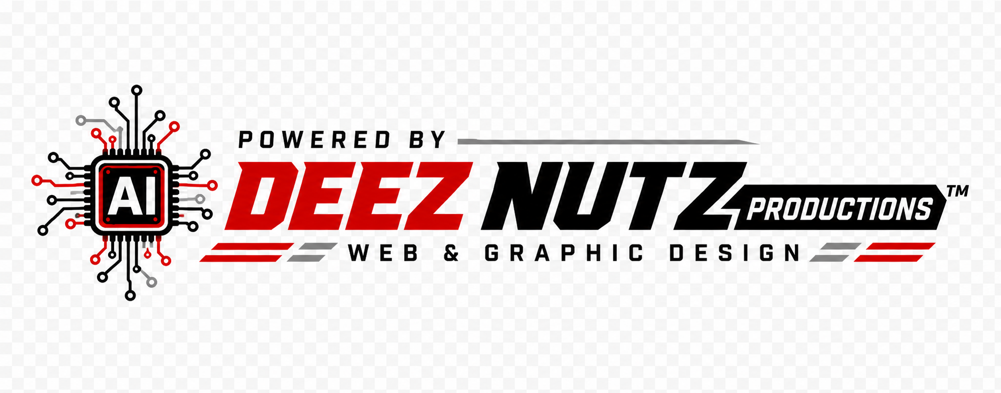 Powered by Deez Nutz Productions trademark, Web and Graphic Design